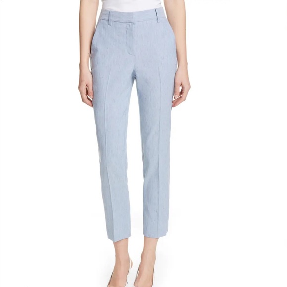 Rebecca Taylor Pants - Rebecca Taylor Tailored Linen Crop Pants